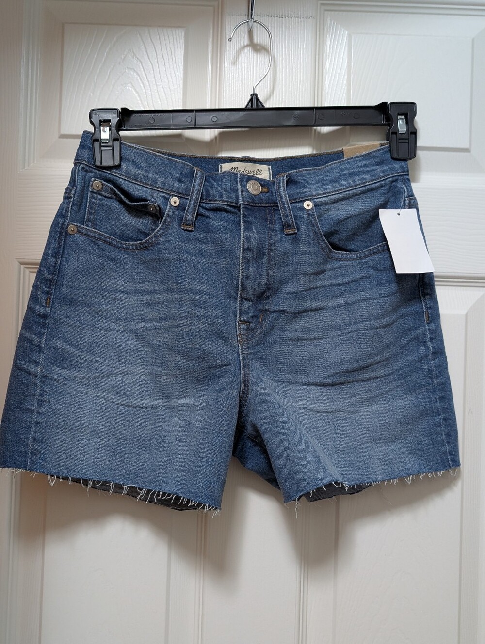 NWT Madewell High Rise Denim Shorts Size 27 Cutoff Jeans